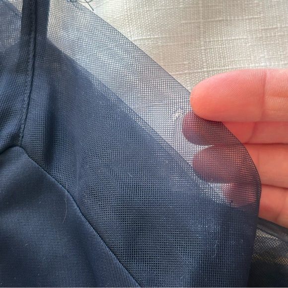 Vanity Fair Vintage 50’s Style Navy Nylon Lingerie Slip Dress size 36 - Picture 11 of 16